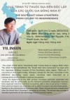 Thuyết trình khoa học: Quá trình từ thuộc địa đến độc lập của các quốc gia Đông Nam Á - GS. Insun Yu